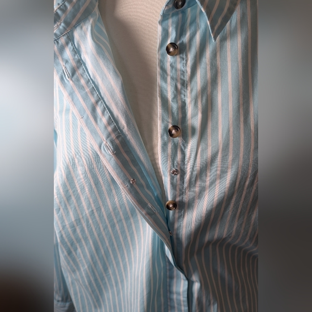 Universal Standard Striped Button-Up - image 4